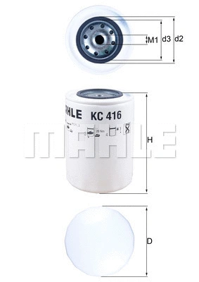 KC 416 KNECHT/MAHLE Топливный фильтр (фото 1)
