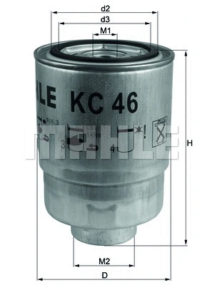 KC 46 KNECHT/MAHLE Топливный фильтр (фото 1)