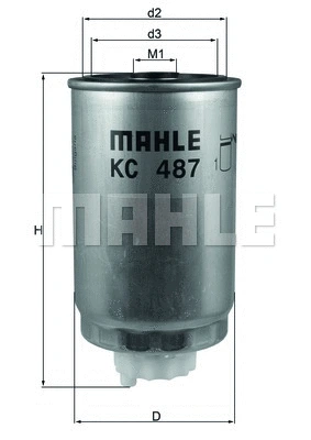 KC 487 KNECHT/MAHLE Топливный фильтр (фото 1)