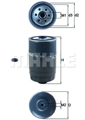 KC 503 D KNECHT/MAHLE Топливный фильтр (фото 1)