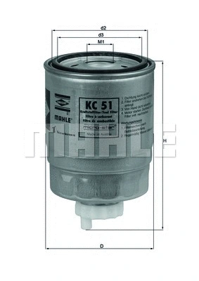 KC 51 KNECHT/MAHLE Топливный фильтр (фото 1)