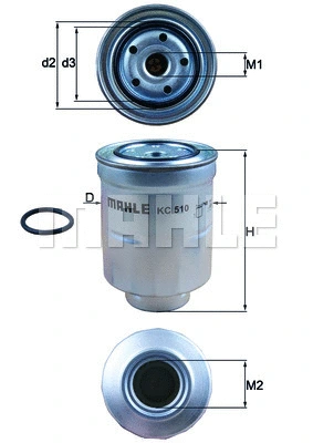 KC 510D KNECHT/MAHLE Топливный фильтр (фото 1)