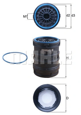 KC 645D KNECHT/MAHLE Топливный фильтр (фото 1)