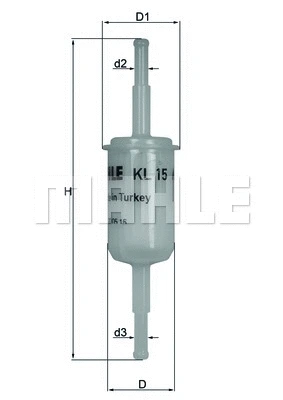 KL 15 OF KNECHT/MAHLE Топливный фильтр (фото 1)