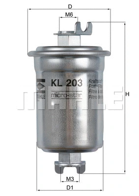KL 203 KNECHT/MAHLE Топливный фильтр (фото 1)