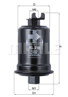 KL 210 KNECHT/MAHLE Топливный фильтр (фото 1)