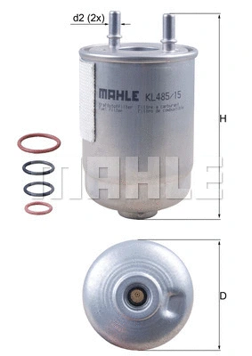 KL 485/15D KNECHT/MAHLE Топливный фильтр (фото 1)