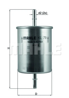 KL 79 KNECHT/MAHLE Топливный фильтр (фото 1)