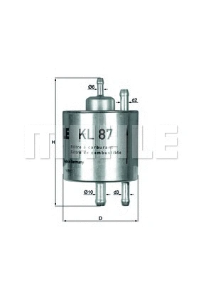KL 87 KNECHT/MAHLE Топливный фильтр (фото 1)