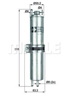 KLH 12 KNECHT/MAHLE Топливный фильтр (фото 1)