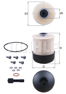 KX 338/28D KNECHT/MAHLE Топливный фильтр (фото 1)