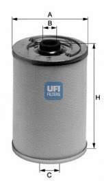 21.051.00 UFI Топливный фильтр (фото 1)