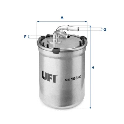 24.106.00 UFI Топливный фильтр (фото 1)