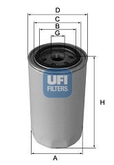 24.139.00 UFI Топливный фильтр (фото 1)