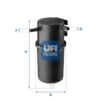 24.145.00 UFI Топливный фильтр (фото 1)
