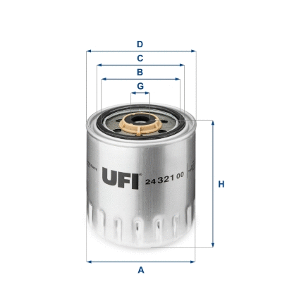 24.321.00 UFI Топливный фильтр (фото 1)