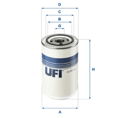 24.341.00 UFI Топливный фильтр (фото 1)