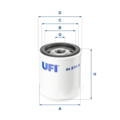 24.370.00 UFI Топливный фильтр (фото 1)