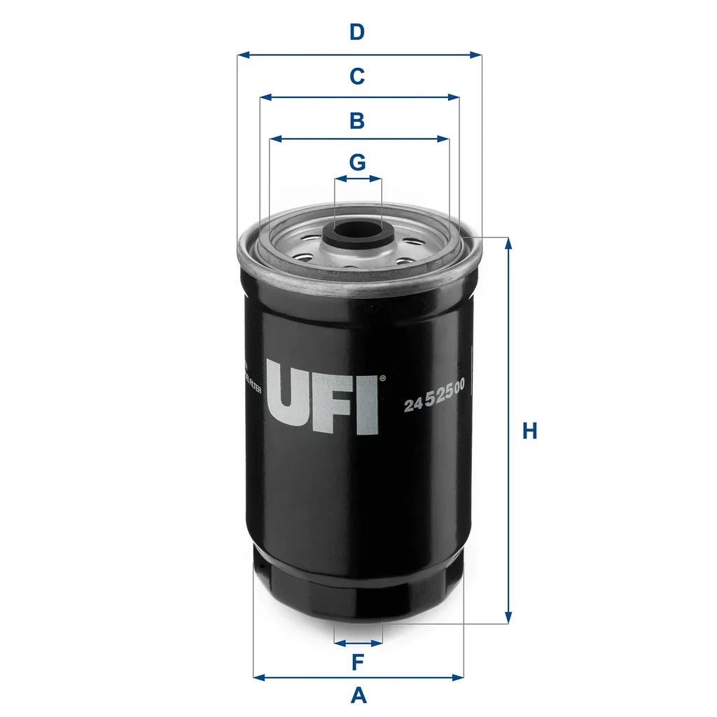 24.525.00 UFI Топливный фильтр (фото 1)