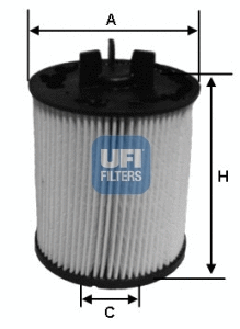26.023.00 UFI Топливный фильтр (фото 1)