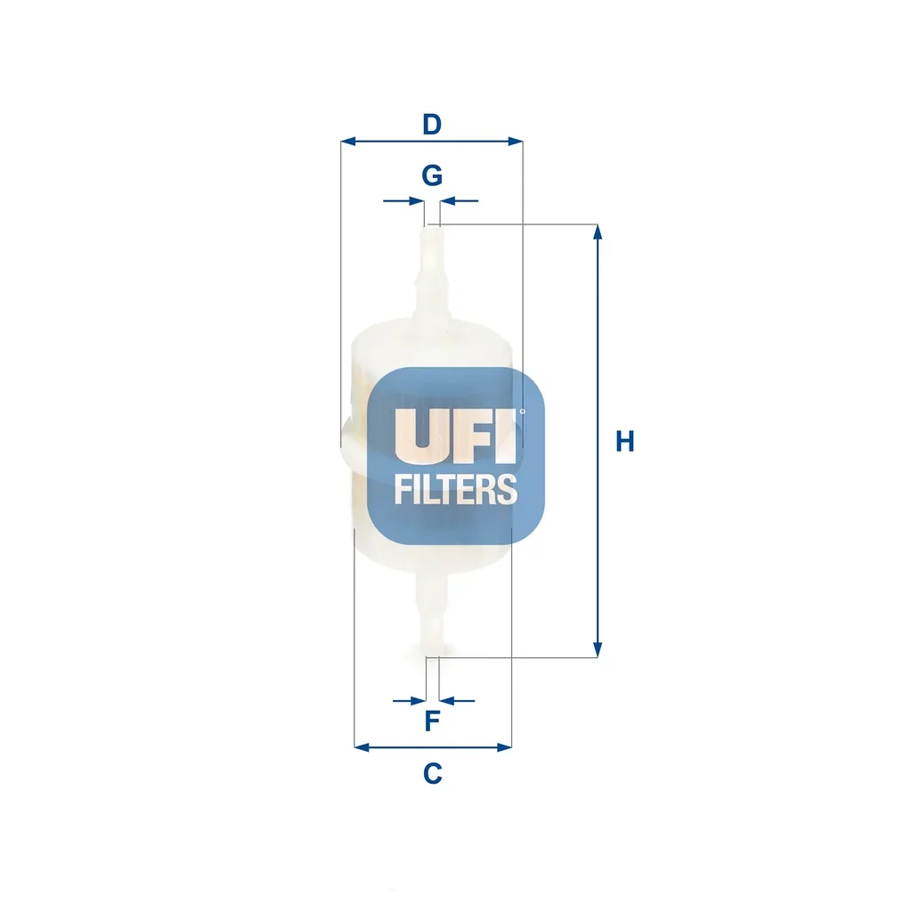 31.012.00 UFI Топливный фильтр (фото 1)