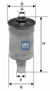 31.511.00 UFI Топливный фильтр (фото 1)