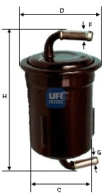31.649.00 UFI Топливный фильтр (фото 1)
