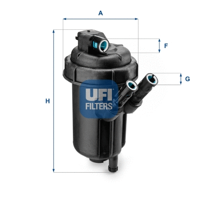 55.116.00 UFI Топливный фильтр (фото 1)
