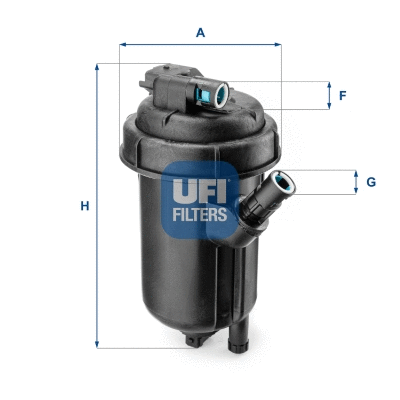 55.125.00 UFI Топливный фильтр (фото 1)