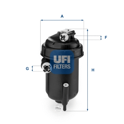 55.143.00 UFI Топливный фильтр (фото 1)