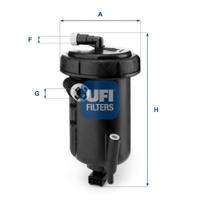 55.147.00 UFI Топливный фильтр (фото 1)