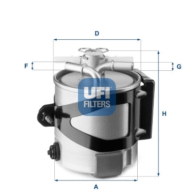 55.430.00 UFI Топливный фильтр (фото 1)