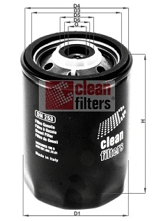 DN 253 CLEAN FILTERS Топливный фильтр (фото 1)