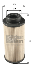 MG1678 CLEAN FILTERS Топливный фильтр (фото 1)