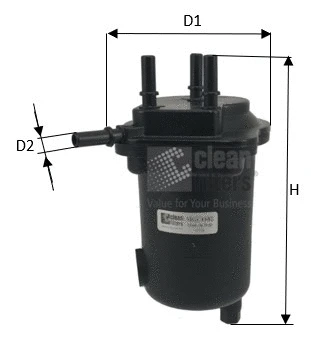 MGC1682 CLEAN FILTERS Топливный фильтр (фото 1)