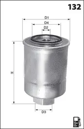 ELG5229 MECAFILTER Топливный фильтр (фото 1)
