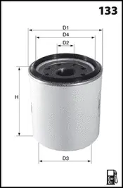 ELG5569 MECAFILTER Топливный фильтр (фото 1)