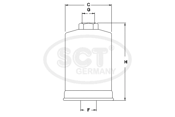 ST 320 SCT GERMANY Топливный фильтр (фото 2)