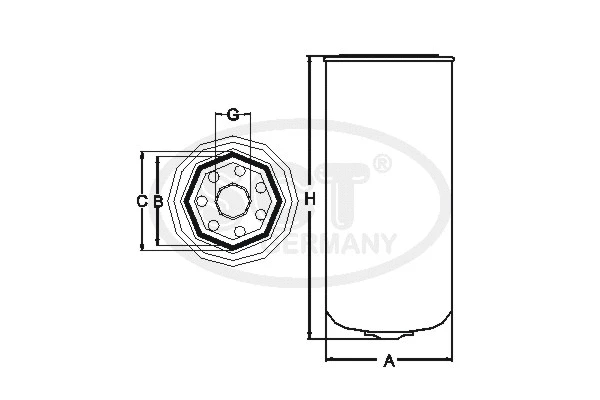ST 6007 SCT GERMANY Топливный фильтр (фото 1)