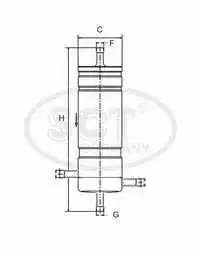 ST 6159 SCT GERMANY Топливный фильтр (фото 1)