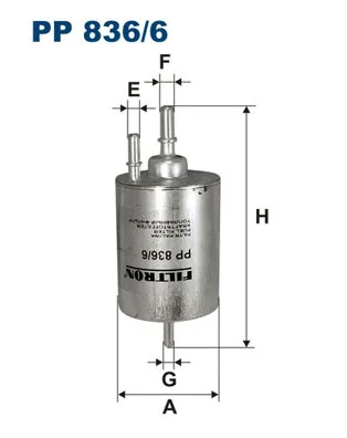 PP836/6 FILTRON Топливный фильтр (фото 1)