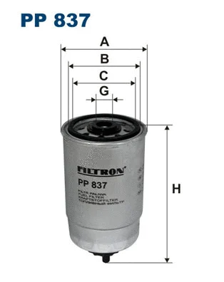 PP837 FILTRON Топливный фильтр (фото 1)