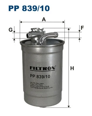 PP839/10 FILTRON Топливный фильтр (фото 1)