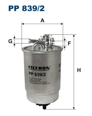 PP839/2 FILTRON Топливный фильтр (фото 1)