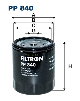 PP840 FILTRON Топливный фильтр (фото 1)