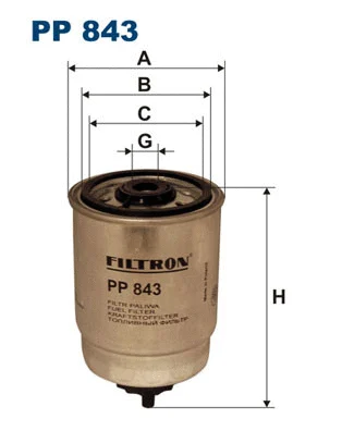 PP843 FILTRON Топливный фильтр (фото 1)