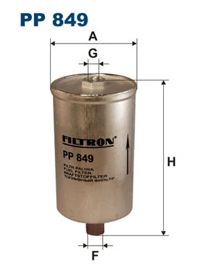 PP849 FILTRON Топливный фильтр (фото 1)