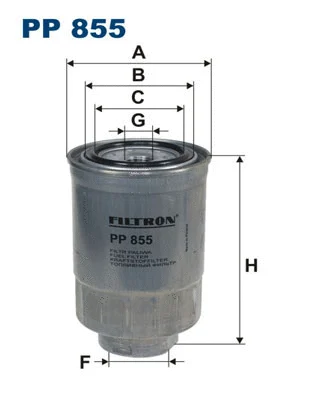 PP855 FILTRON Топливный фильтр (фото 1)