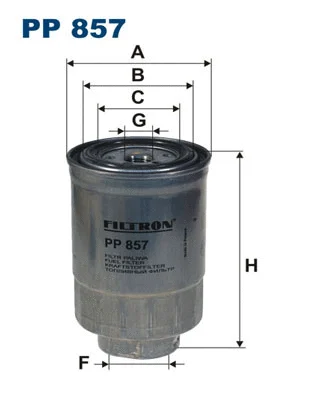 PP857 FILTRON Топливный фильтр (фото 1)