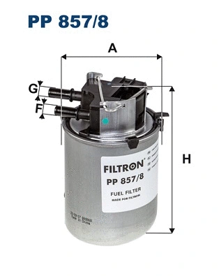PP857/8 FILTRON Топливный фильтр (фото 1)